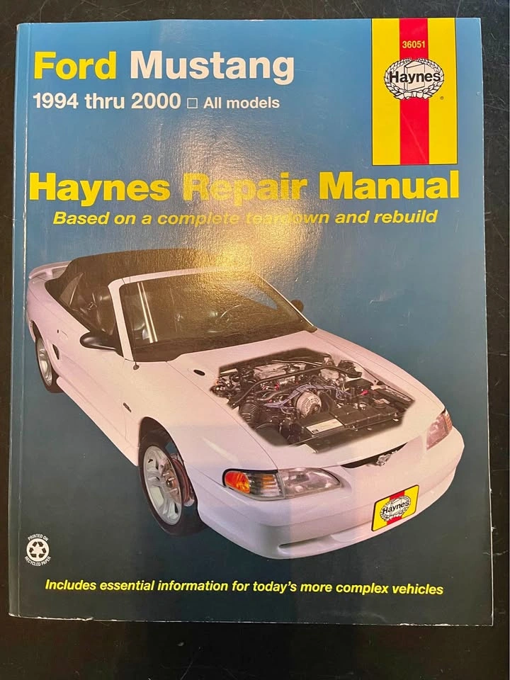 Haynes Ford Mustang Repair Manual 1994–2000 – All Models