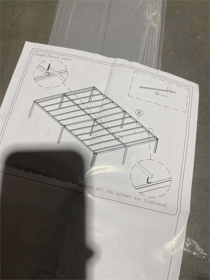 18 Inch Full Bed Frame Metal Platform Black - photo 4