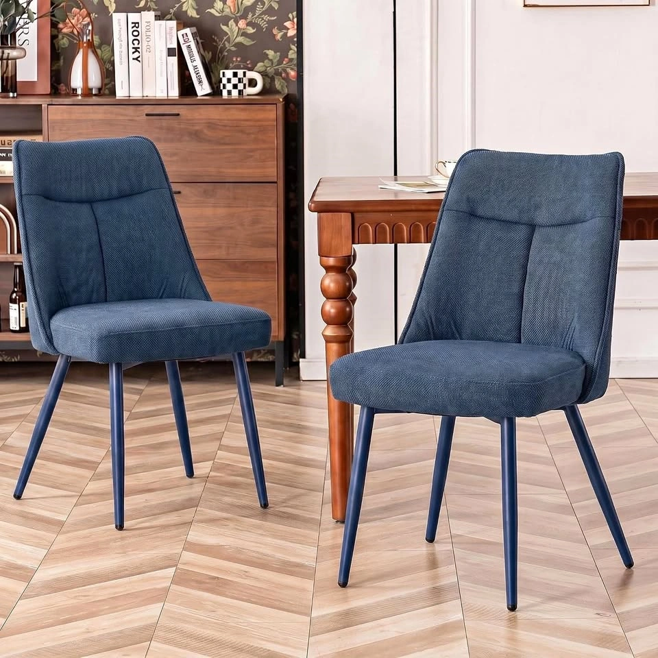 New Modern Dining Chairs Set of 2 - Royal Blue