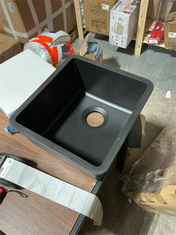 New 14" x 16" Platinum Quartz Kitchen Sink - photo 5