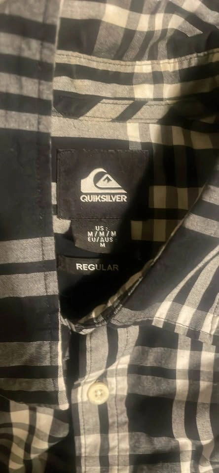 Quiksilver Men's Plaid Short Sleeve Button-Down Shirt Size Mediu - photo 2