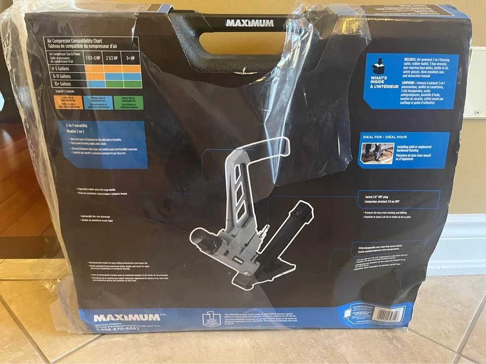 MAXIMUM 2-in-1 Lightweight Pneumatic Flooring Nail gun - photo 2