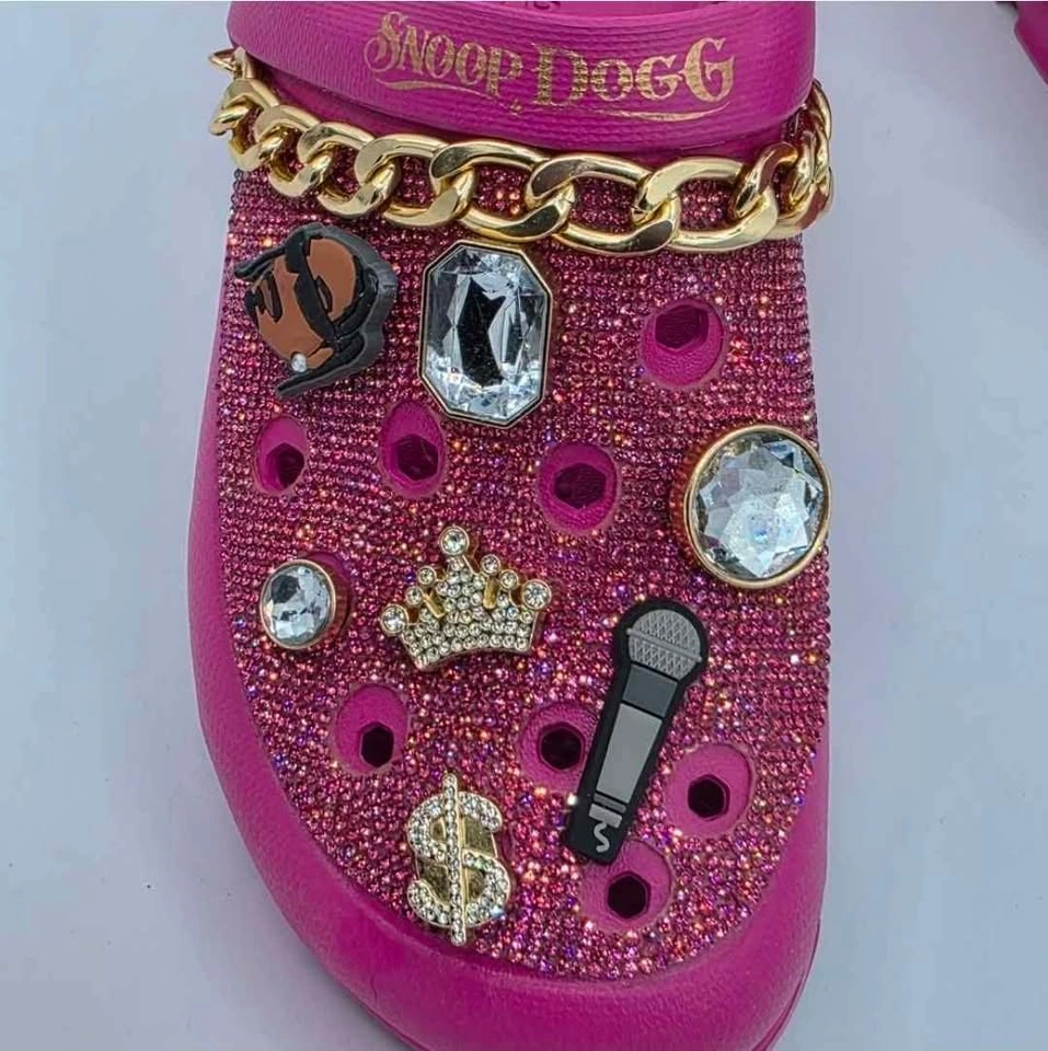 Skechers x Snoop Dogg Pink Rolling N Gold Arch Fit Clogs 10 - photo 4