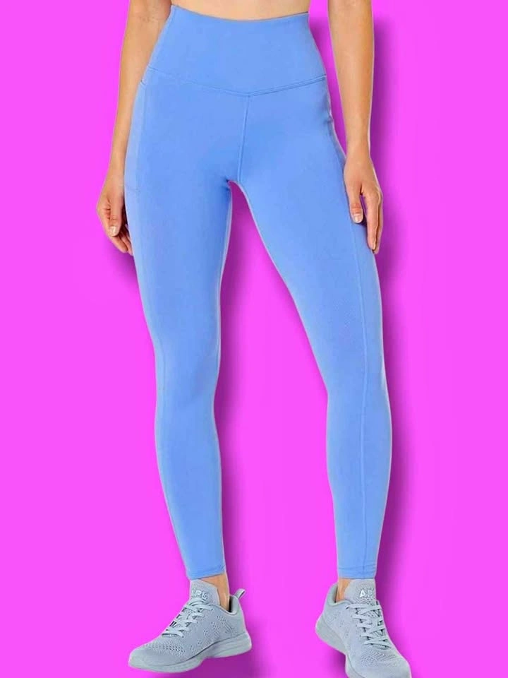 Skechers Women's Go Walk Baja Blue High Waisted Leggings 3XL