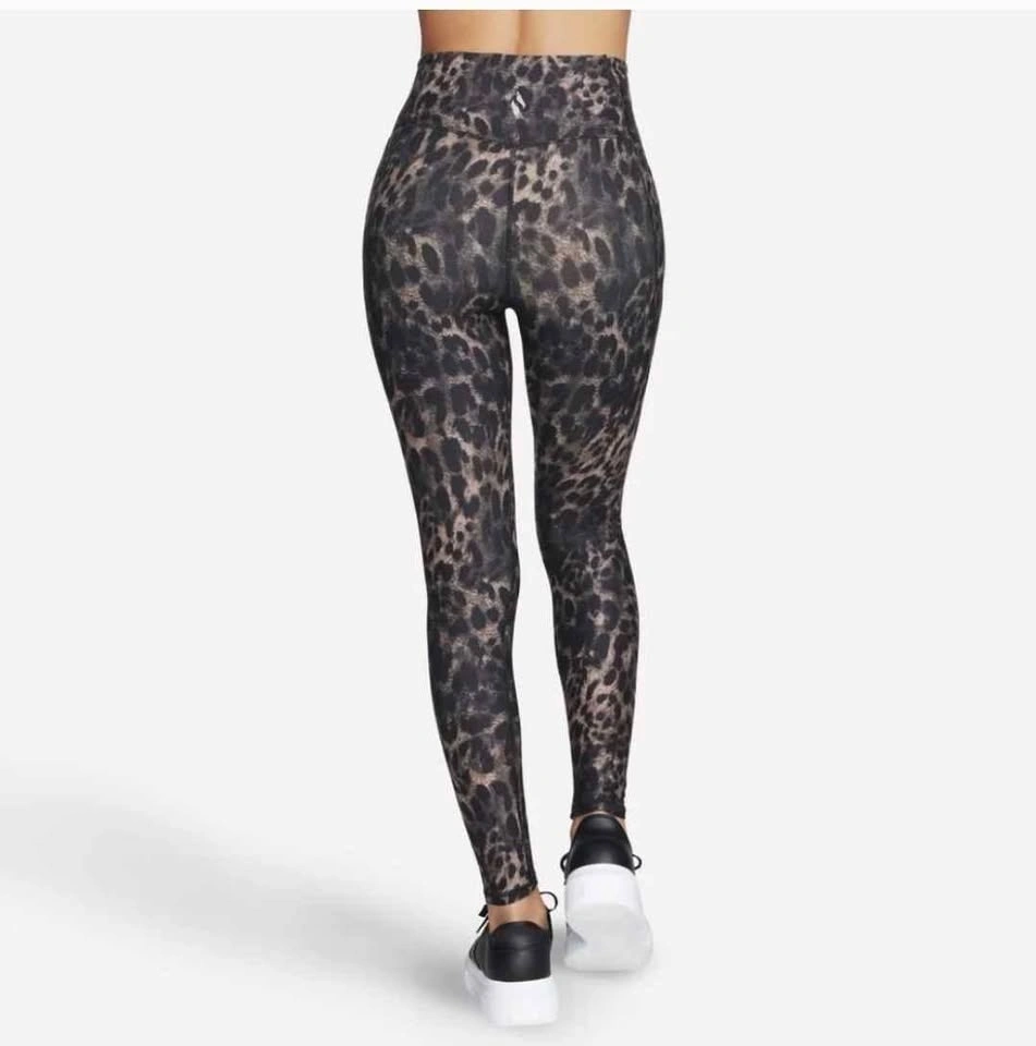 Skechers Diamond Brushed Cheetah Print Brown Legging Size 3XL - photo 2