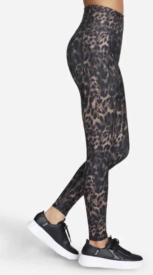 Skechers Diamond Brushed Cheetah Print Brown Legging Size 3XL - photo 3