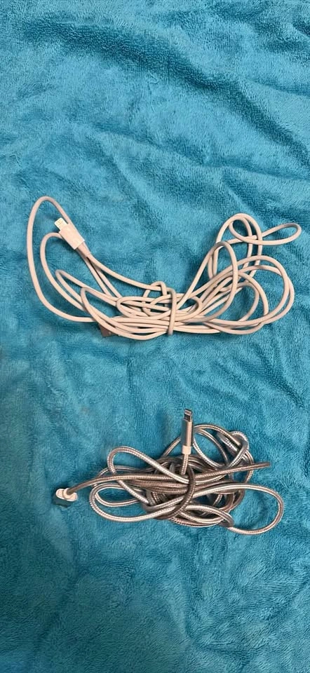 Two 10Ft USB to IPhone Fast Charge Cables