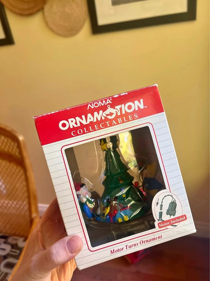 Vintage Motorized Christmas Ornament