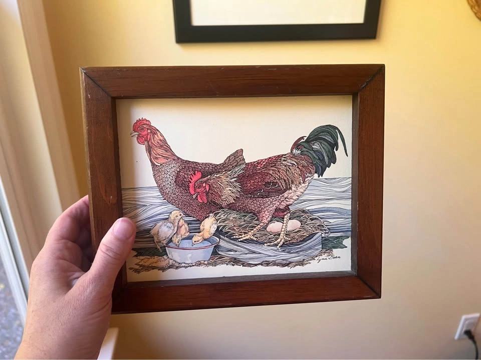 Chicken framed Art - photo 2