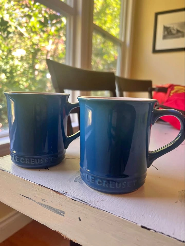 Le Creuset Ombré Blue Mugs Set of 2