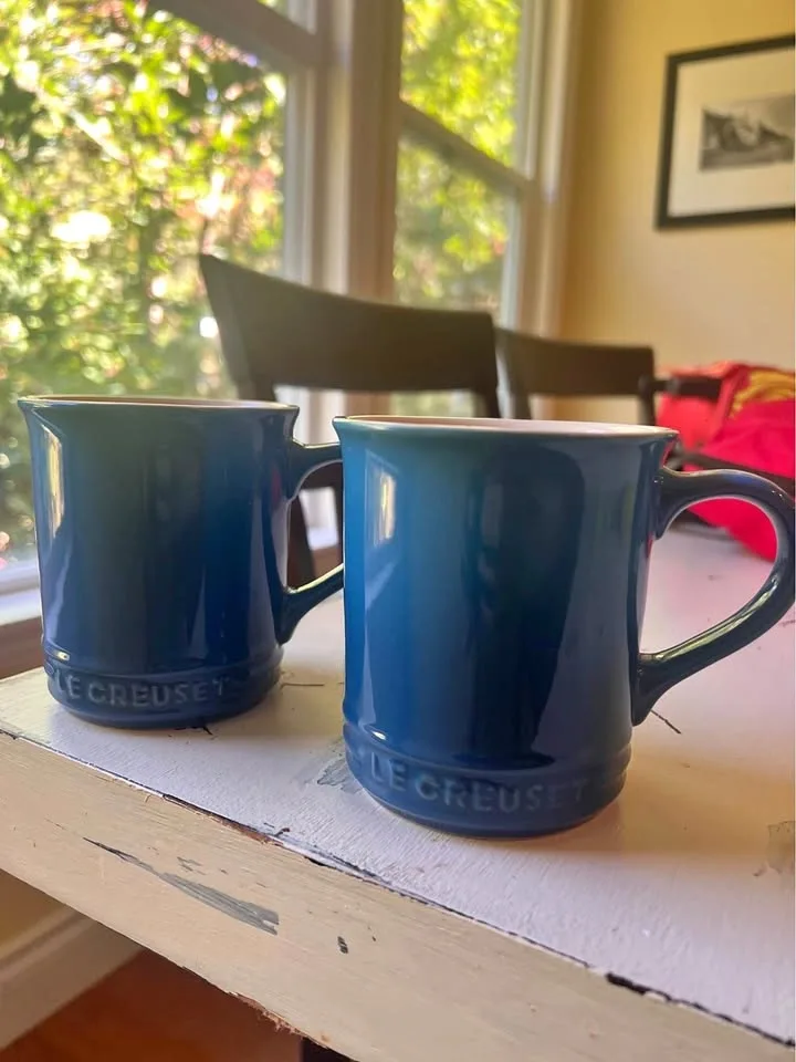Le Creuset Ombré Blue Mugs Set of 2