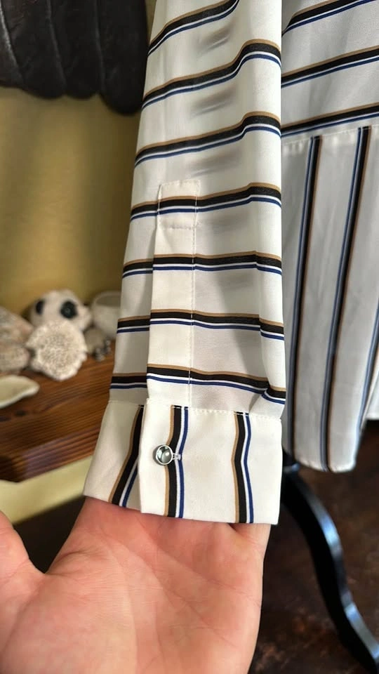 Reitmans Button Down Striped Shirt - photo 5