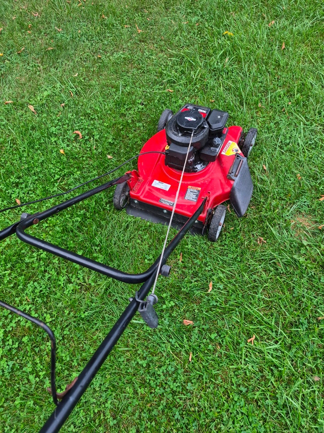 Gas 4.5 HP Lawnmower classic briggs Red - photo 2