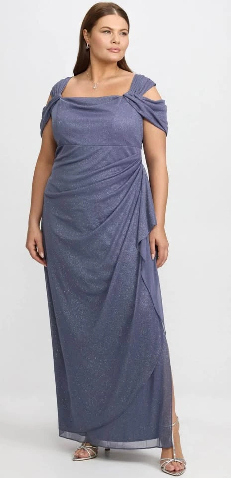 Laura Draped Glitter Dress - photo 4