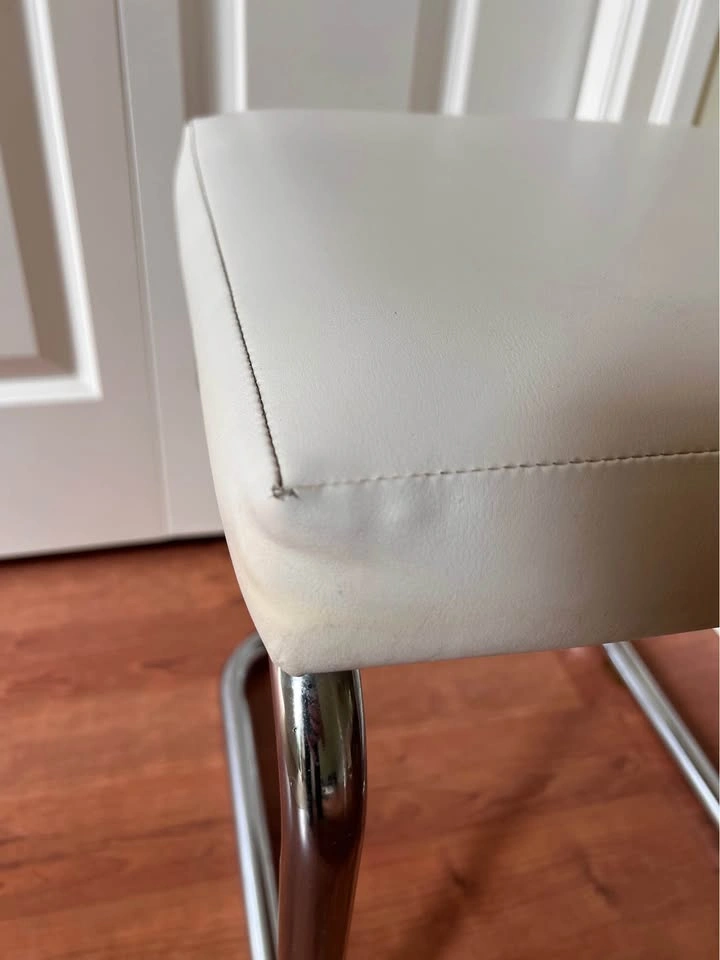 Vintage Chrome and Vinyl Stool - photo 2