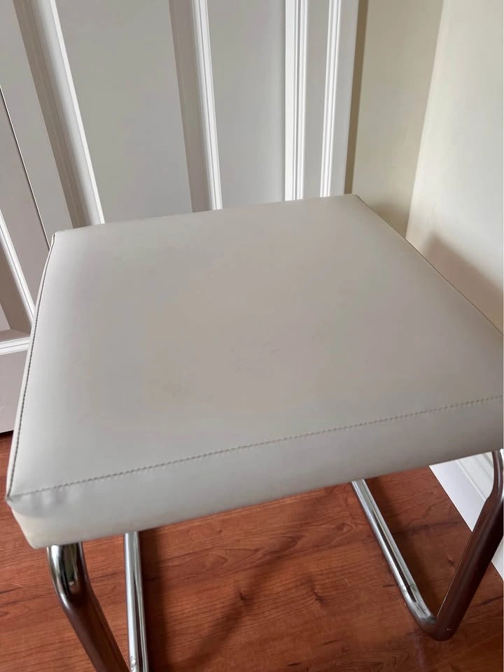 Vintage Chrome and Vinyl Stool - photo 4