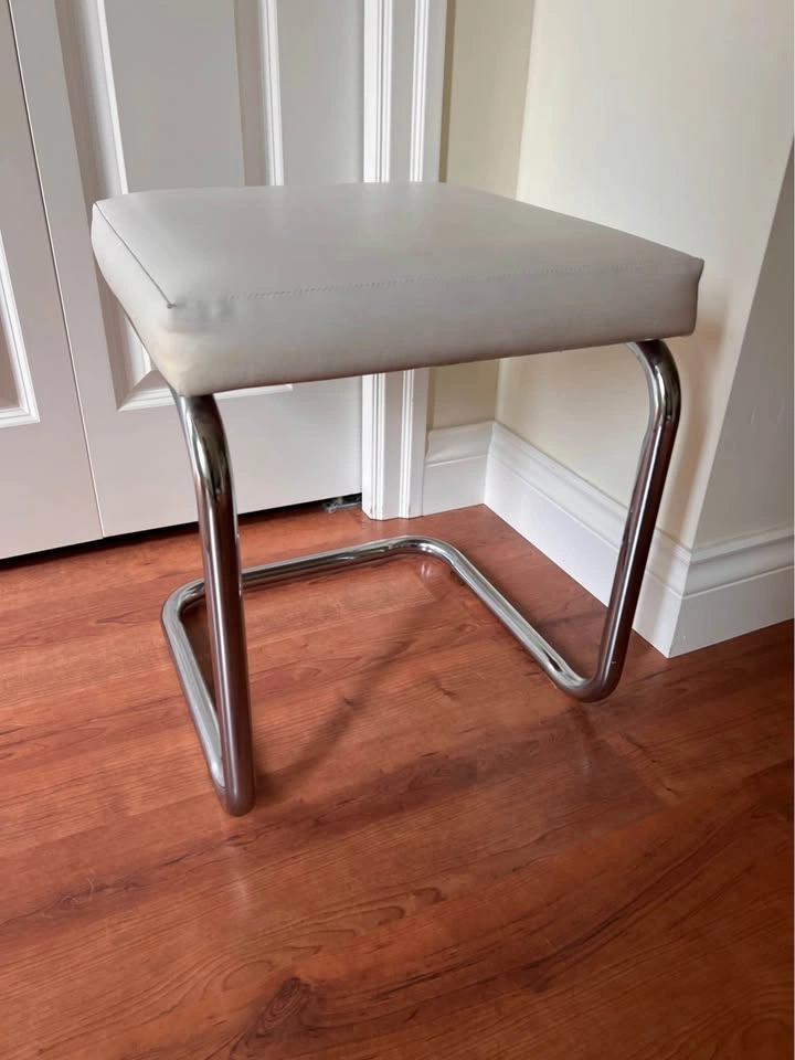 Vintage Chrome and Vinyl Stool - photo 5