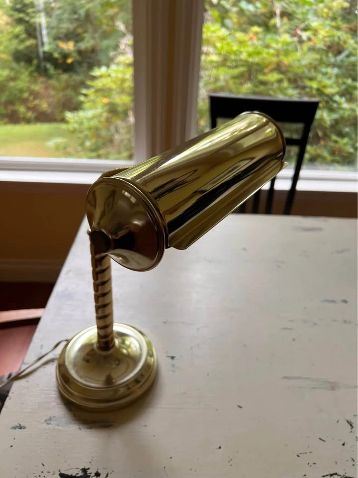 Vintage Brass Gooseneck Lamp - photo 3