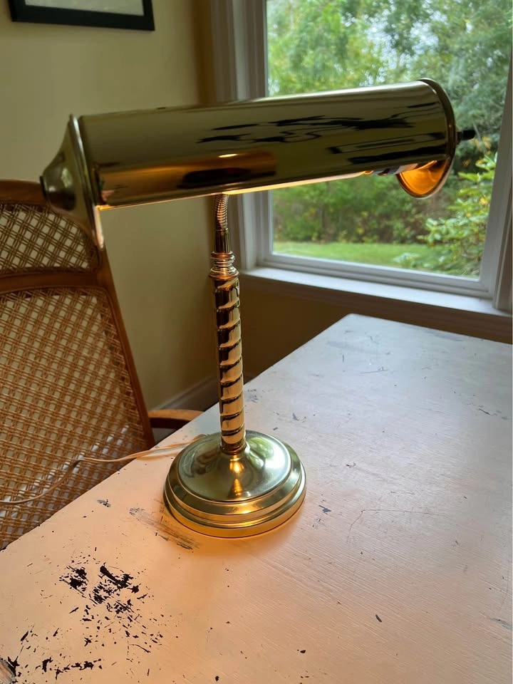 Vintage Brass Gooseneck Lamp - photo 4