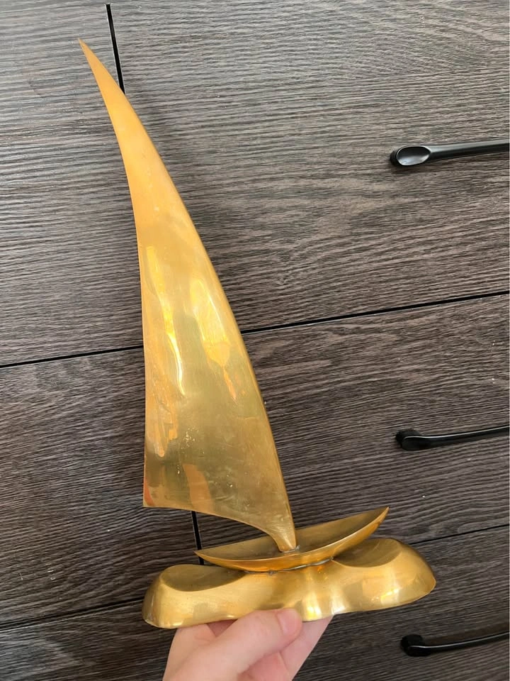 Brass Sailboat - photo 3