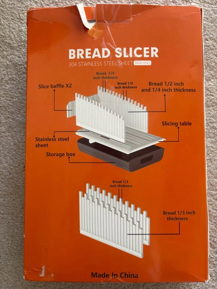Bread Slicer For Homemade Bread with Crumbs tray - photo 5