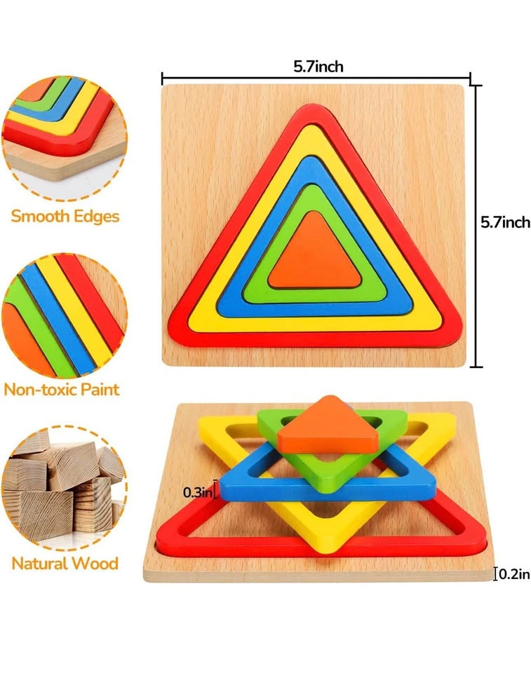 6 pcs Montessori puzzles for toddlers - photo 2