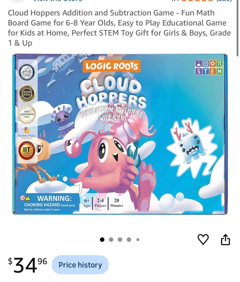 Fun Math Board Game for 6-8 Year Olds - photo 2