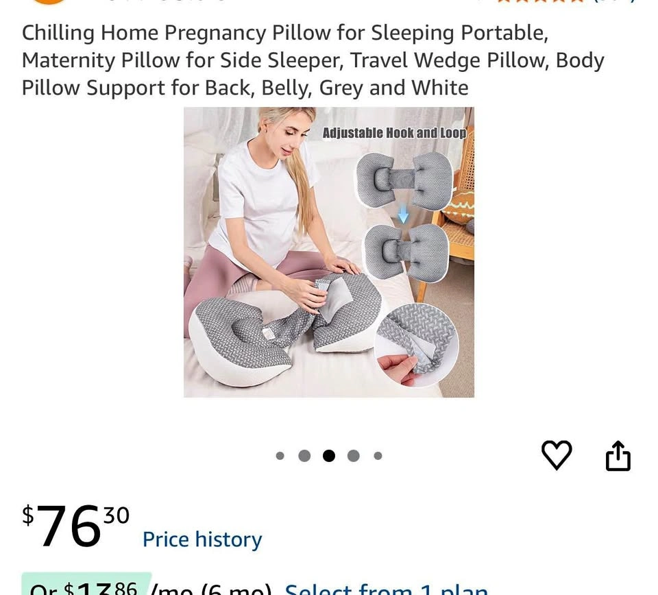NEW – Pregnancy & Nursing Pillow Retail: $126 plus tax