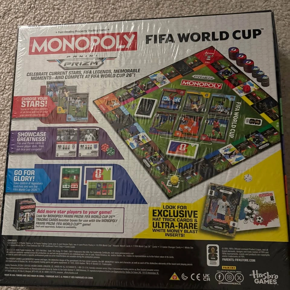 Monopoly Panini Prizm: FIFA World Cup Soccer Board Game - photo 3