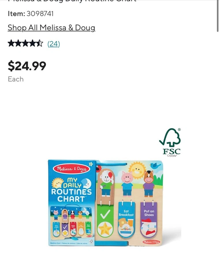 Melissa & Doug Daily Routine Chart - photo 2