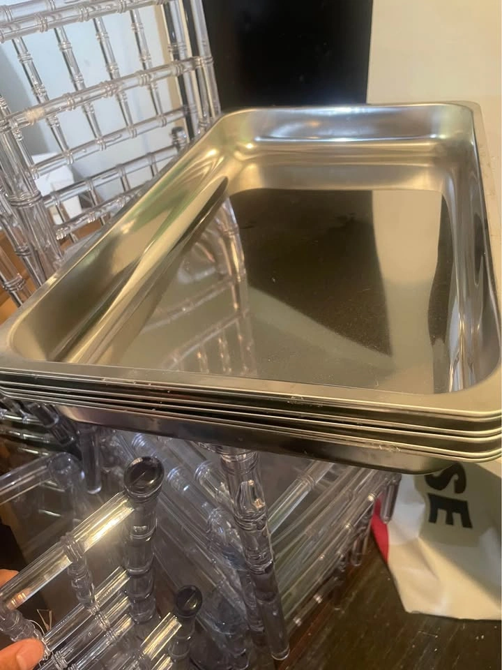 6-Pack 9Qt Foldable Stainless Steel Chafing Dishes Set - photo 5
