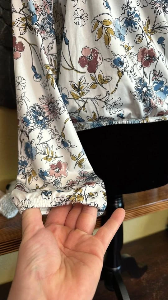 Ardene Longsleeve floral cropped Shirt - photo 3