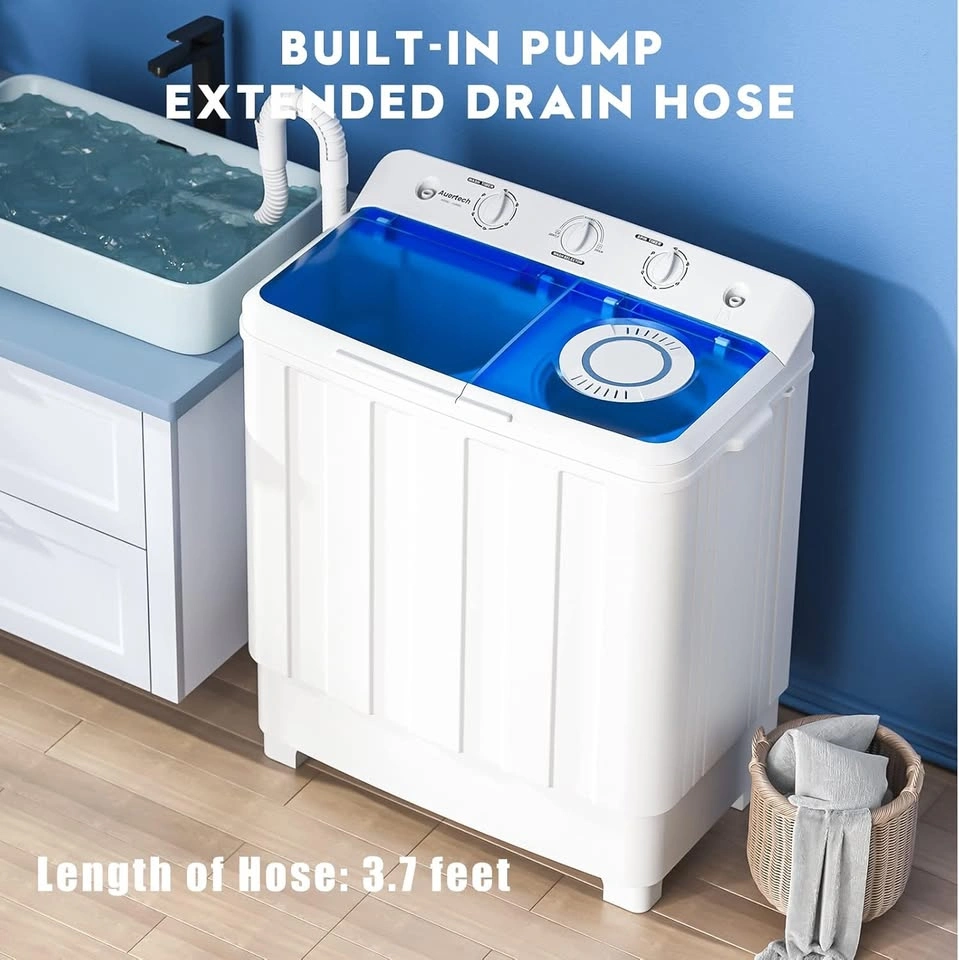 New Portable Washing Machine, 28 lbs Twin Tub Washer - photo 4