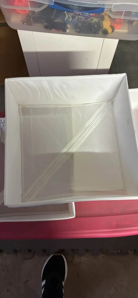 Set of 4 White IKEA SKUBB Storage Boxes - photo 2