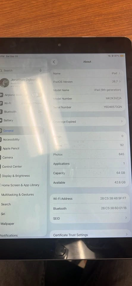 iPad 9th generation 64gb - photo 3