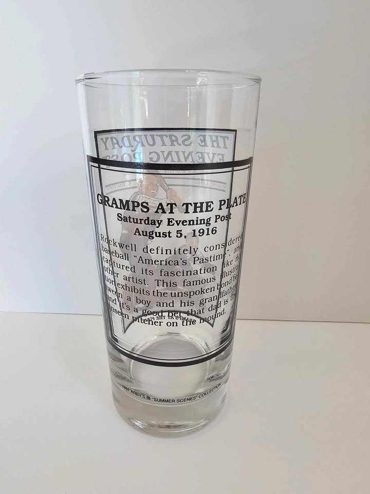 Arby's Saturday Evening Post Collector Glass Gramps at the plate - photo 2