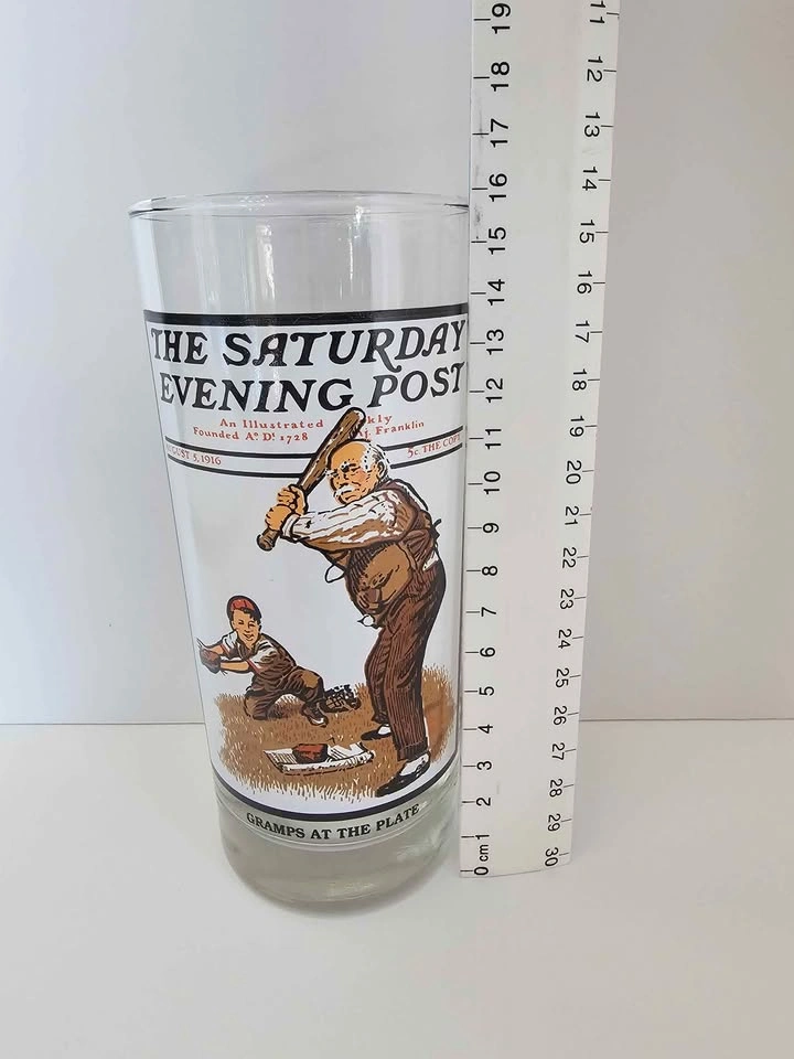 Arby's Saturday Evening Post Collector Glass Gramps at the plate - photo 3