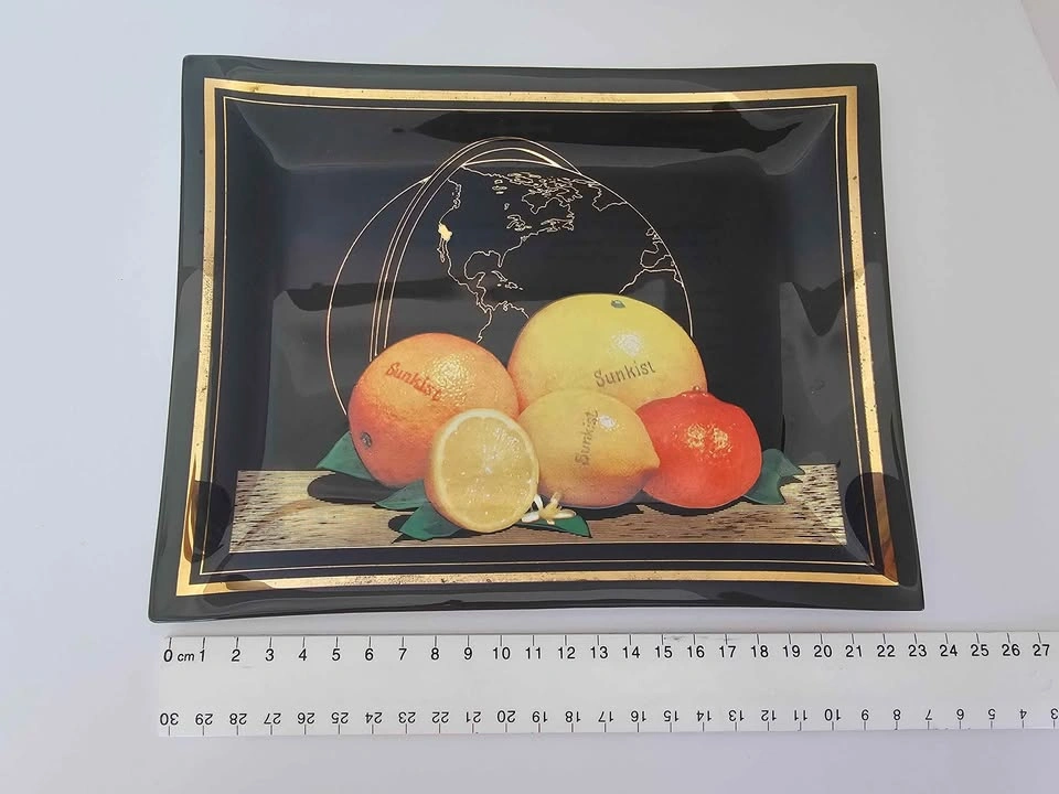MCM 1966 Sunkist Glass Plate with Citrus Fruit - photo 5