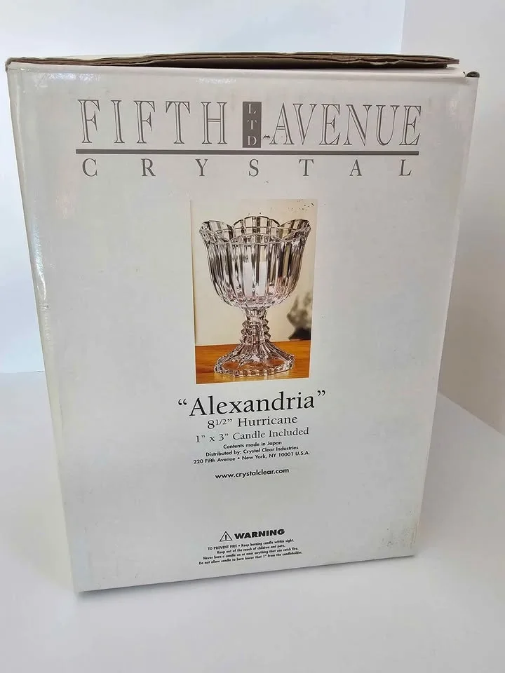 Fifth Avenue Crystal Hurricane with Candle - photo 3