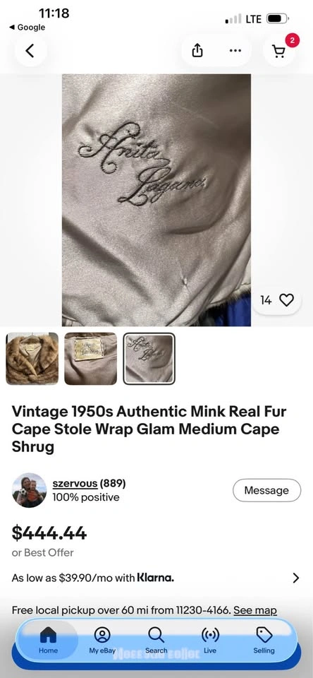 Vintage Macy's Little Shop Fur Stole Wrap - photo 5