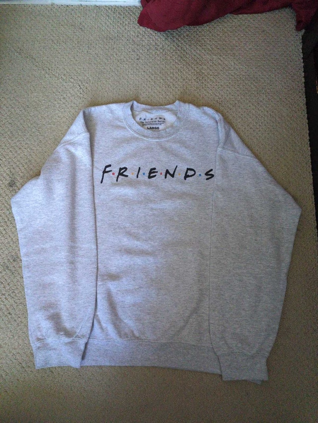 "Friends" Grey Crew Neck Sweater