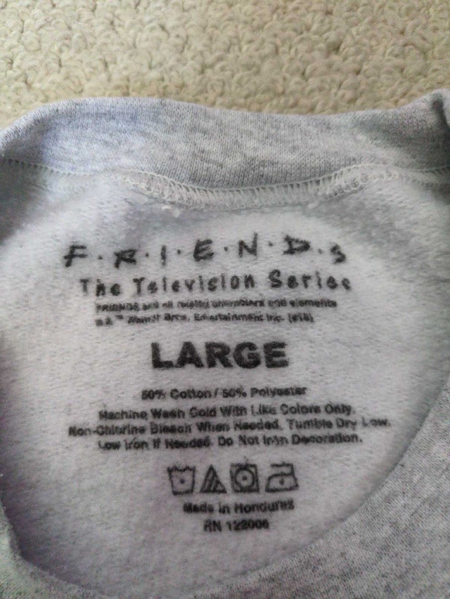 "Friends" Grey Crew Neck Sweater - photo 2