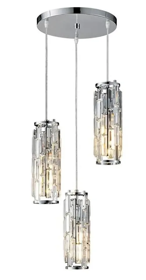 BRAND NEW: Modern Industrial Crystal Glass Pendant Light