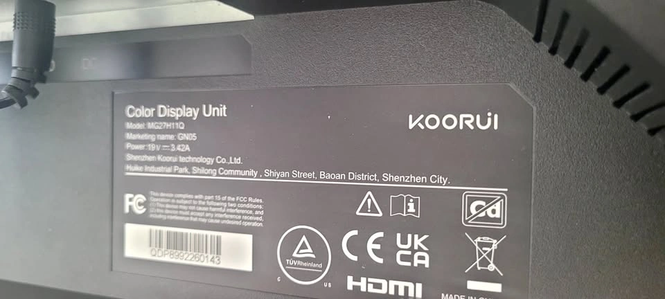 KOORUI 27" QHD 240Hz Gaming Monitor + Gas Spring Monitor Arm