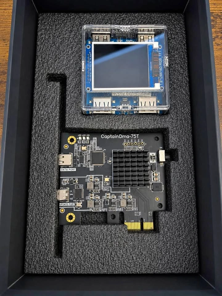 CaptainDMA 75T DMA Card + KMBox NET + Dichen 6 Fuser Bundle