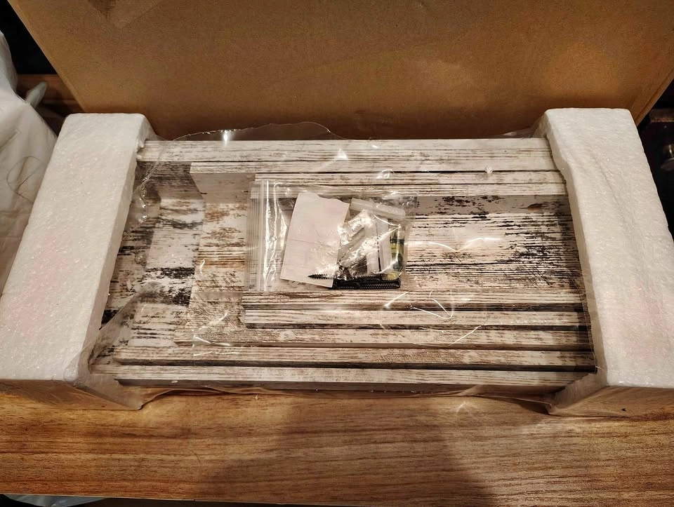 Walasis Floating Shelves Set of 5 – Distressed White Farmhouse S