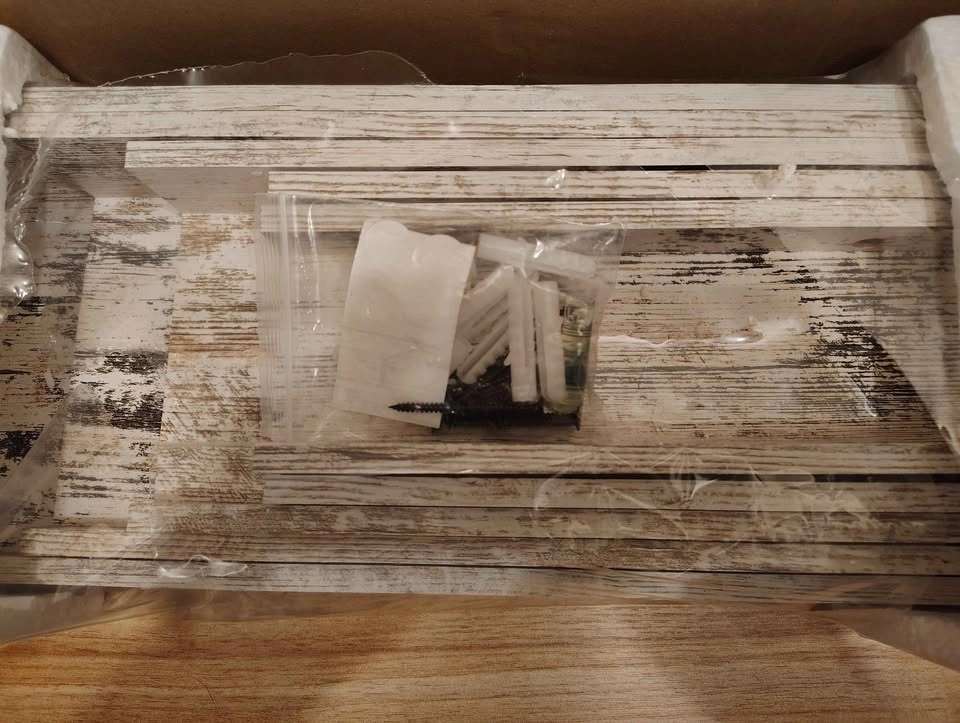 Walasis Floating Shelves Set of 5 – Distressed White Farmhouse S - photo 2