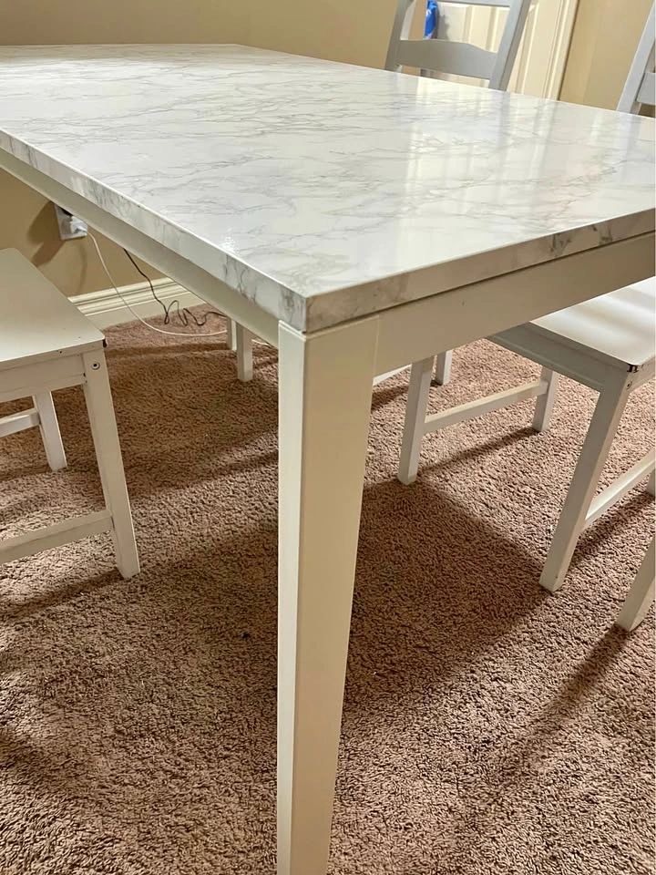 Dining Table with 3 Chairs – $60