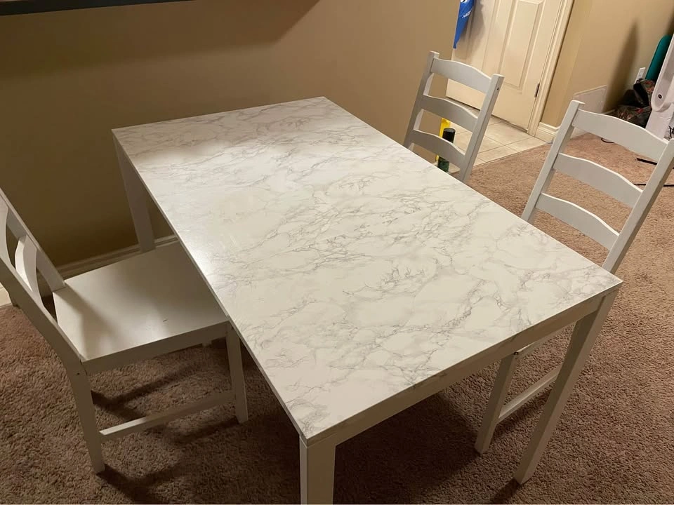 Dining Table with 3 Chairs – $60 - photo 2