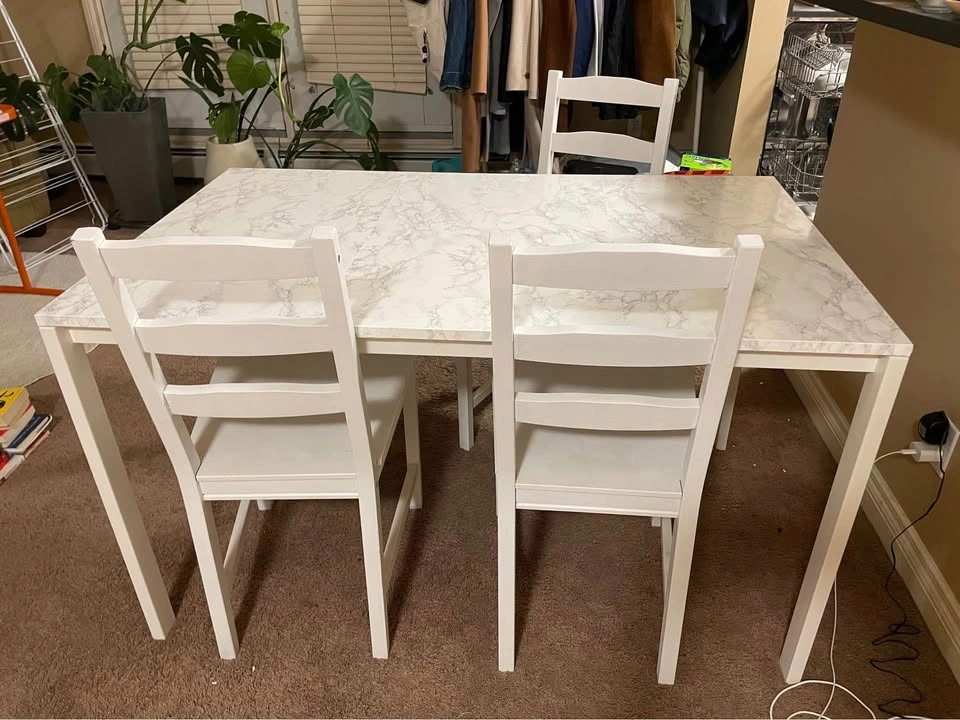 Dining Table with 3 Chairs – $60 - photo 5